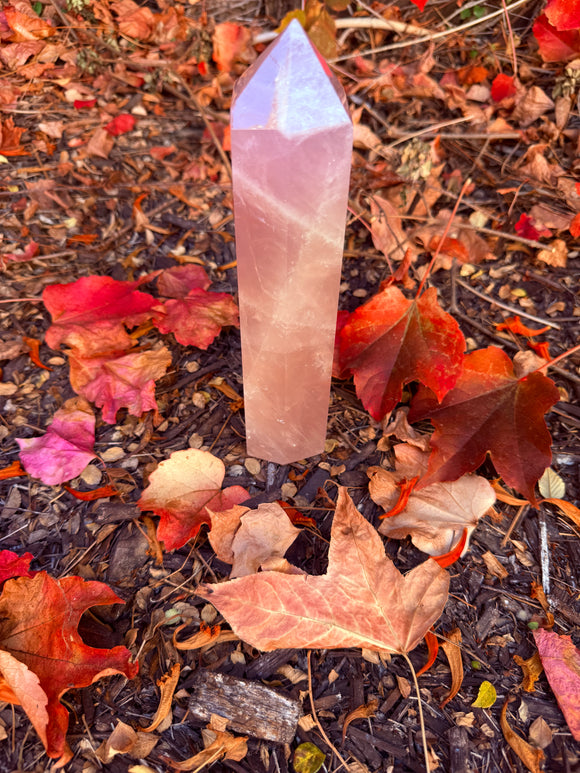 Rose Quartz Tower From Brazil Reiki Blessed by Queen