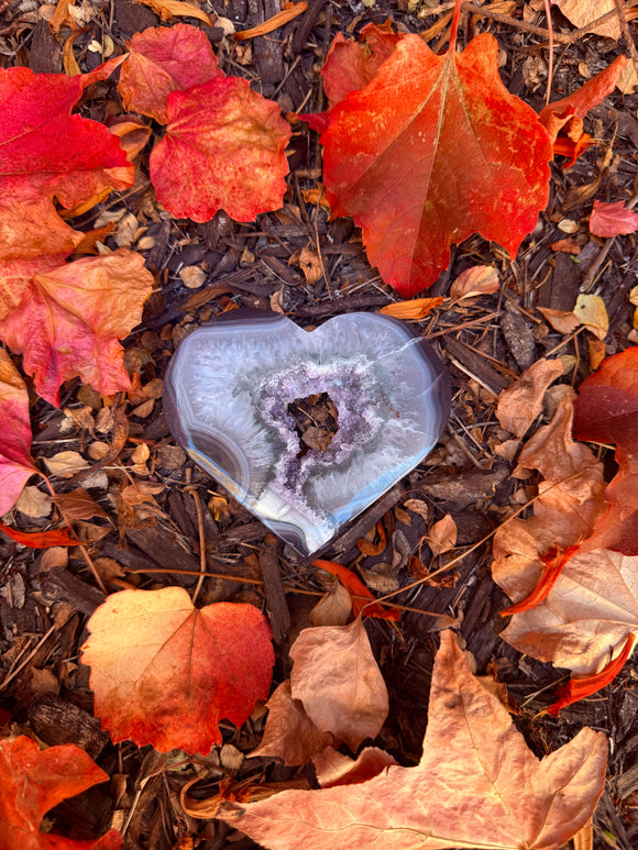 Amethyst Heart Crystal #2 From Brazil Reiki Blessed by Queen