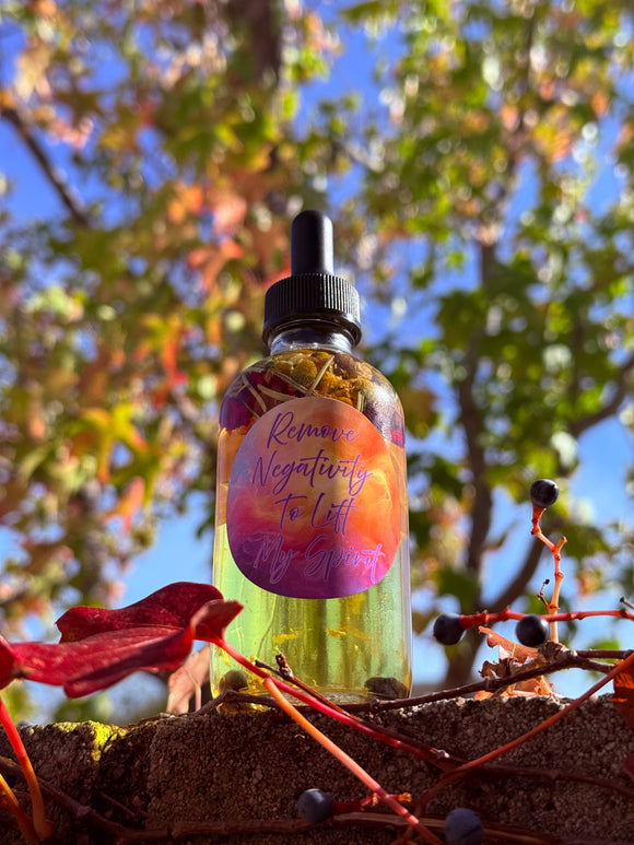 Remove Negativity To Lift My Spirit Collection infused with Black Tourmaline, Therapeutic Essential Oils, Moon Water & Reiki Blessed By Queen
