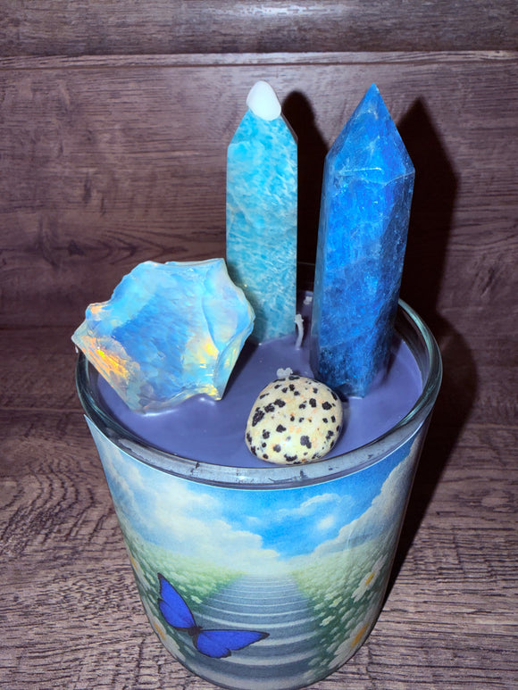 555 Angel Number Candle Reiki Blessed by Queen Under the New Moon in Scorpio on 11/20/25