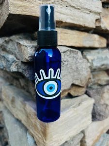 Banish Evil Eye Mist infused with Black Obsidian, Therapeutic Essential Oils, Moon Water & Reiki Blessed By Queen