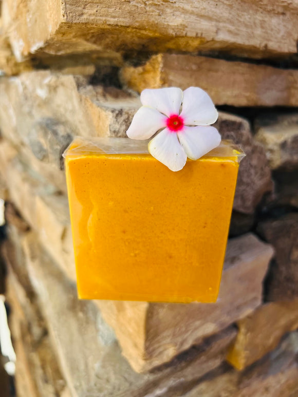 Turmeric Soap infused with Therapeutic Essential Oils & Reiki blessed by Queen