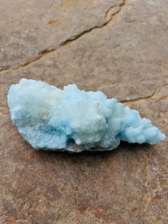 Blue Aragonite Druzy Specimen From Greece