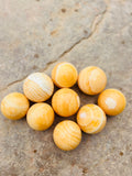 Honey Calcite Crystal Sphere From Mexico