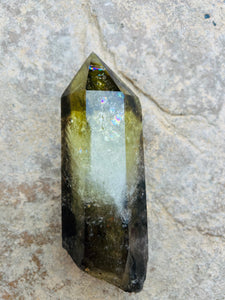 Ghost Quartz, Smoky Quartz & Citrine Crystal Tower From Brazil #4 - Only 1 Available