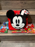 Disney Mickey Mouse Pillow, Blanket & Candy Bundle - Only 1 Available