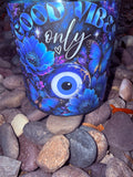 Good Vibes Only Crystal Candle Reiki Blessed by Queen