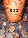 222 Balance & Harmony Crystal Candle Reiki Blessed by Queen