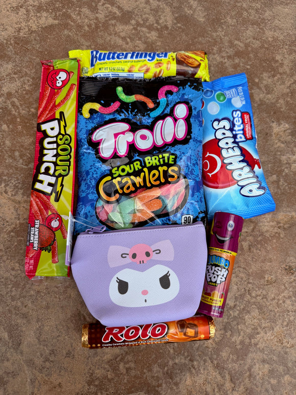 Sanrio Kuromi Pouch & Candy Bundle