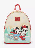 Loungefly Disney Mickey & Minnie Ice Skating Mini Backpack & Wallet
