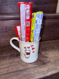 Hand Painted Winne The Pooh Double Sided Mug & Candy Bundle