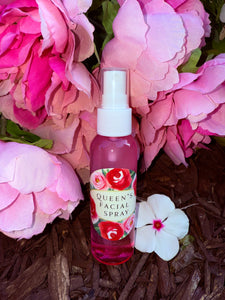 Queen's Facial Spray infused with Rose Oil & Reiki Blessed by Queen
