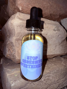 Stop Obsessive Overthinking Collection infused with Therapeutic Essential Oils, Moon Water & Reiki Blessed