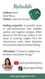 Malachite (Rare) "Self Transformation" Bracelet From Democratic Republic of the Congo (King's Favorite) Reiki Blessed by Queen
