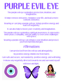 No Bad Vibes With Purple Evil Eye Mist & Candle Bundle Reiki Blessed By Queen
