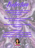 Protection Crystal Keychain & Scrub Bundle Moonlight Reiki Blessed by Queen
