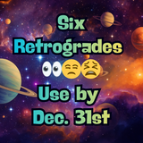 Six Retrograde Survival Jumbo Spray Reiki Blessed by Queen