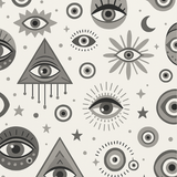 Gray Evil Eye Collection infused with Clear Quartz Crystals, Therapeutic Essential Oils, Moon Water & Reiki Blessed By Queen