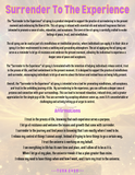 Surrender To The Experience Collection, Therapeutic Essential Oils, Moon Water & Reiki Blessed