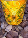 Each Time I See a Butterfly I Know That It's You Crystal Candle Moonlight Reiki Blessed by Queen