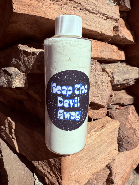 Keep The Devil Away Collection infused with Black Obsidian Crystals, Therapeutic Essential Oils, Moon Water & Reiki Blessed By Queen