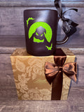 Nightmare Before Christmas OOGIE BOOGIE Black Mug & LINDOR Chocolate Truffles 50-pc Gold Gift Box