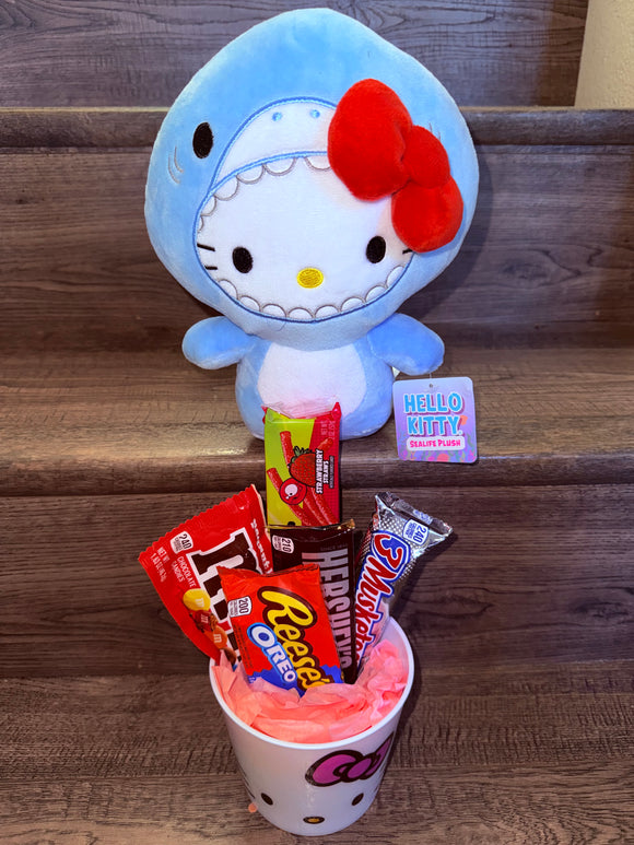 Sanrio Hello Kitty Shark, Hello Kitty Container & Candy Bundle