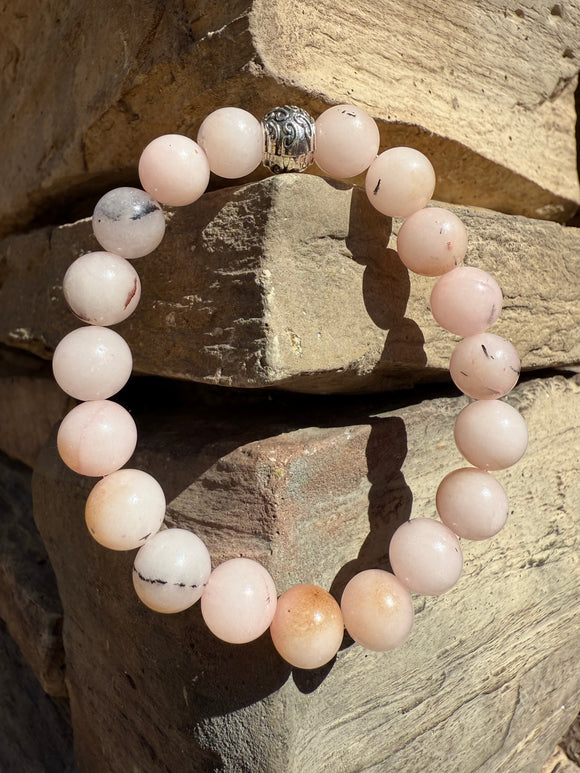 Pink Opal Crystal Bracelet Charged Under the 4/4 Portal