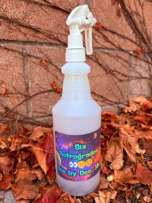 Six Retrograde Survival Jumbo Spray Reiki Blessed by Queen