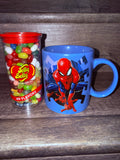 Marvel Spiderman Mug (Double-Sided) & Candy Bundle