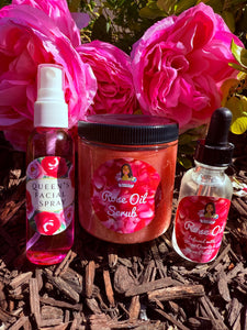 Rose Oil Bundle With Queen's Facial Spray