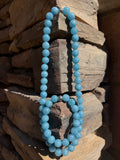 Aquamarine Crystal Necklace & Bracelet (Jumbo Beads) Charged Under The 4/4 Portal