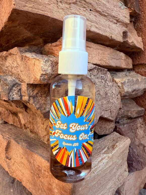 Get Your Focus On ADHD Mist - On The Go! infused with Tigers eye, Therapeutic Essential Oils, Moon Water & Reiki blessed
