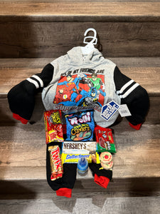 Justice League Super Heroes Sweatshirt, Pants & Candy Bundle