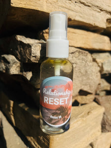 Relationship Reset Mist infused with Sodalite Crystals, Therapeutic Essential Oils, Full Moon Water & Reiki blessed by Queen - Pick Your Size