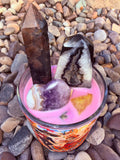 Day of the Dead #1 Crystal Candle Moonlight Reiki Blessed by Queen