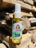 555 Mist infused with Citrine Crystals, Therapeutic Essential Oils & Moon Water - Pick Your Size