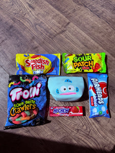 Sanrio Hangyodom Pouch & Candy Bundle