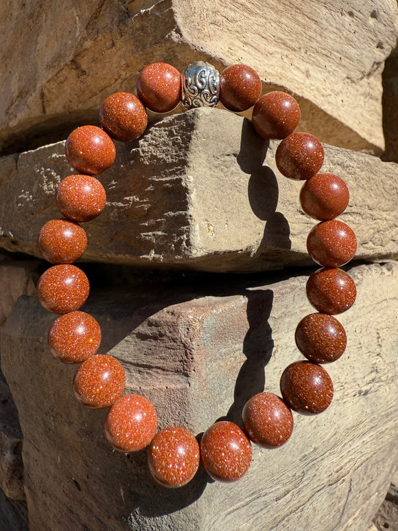 Goldstone Crystal Bracelet Charged Under the 4/4 Portal