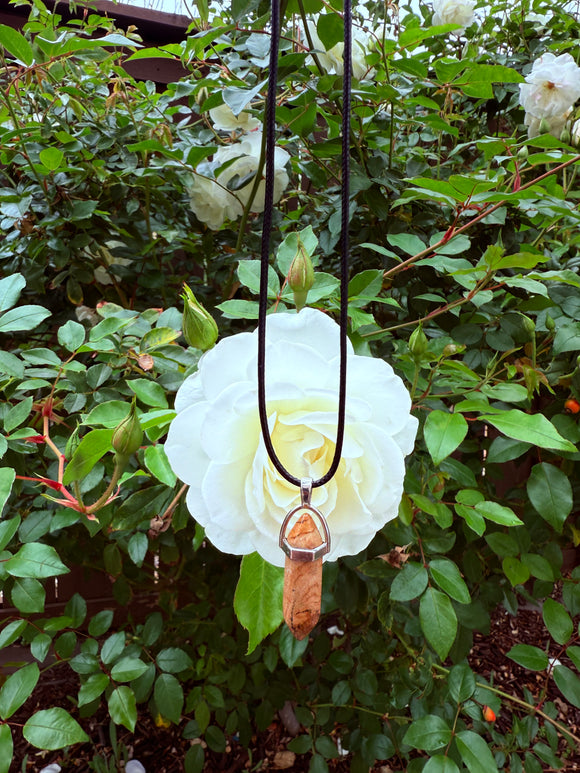 Picture Jasper Crystal Necklace Charged Under The 5/5 Portal