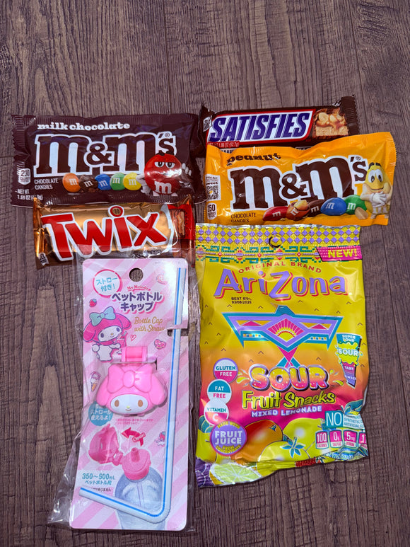 My Melody Water Cap & Straw with Candy Bundle