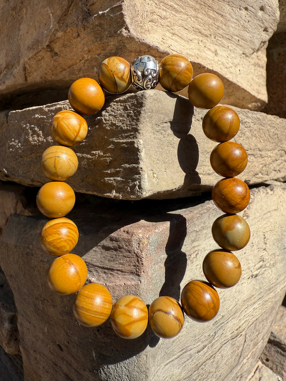 Picture Jasper Crystal Bracelet Charged Under the 4/4 Portal