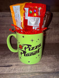Toy Story Alien Mug "I Have Been Chosen" Pizza Planet On Back & Candy Bundle