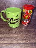 Pizza Planet Alien Mug "You Have Been Chosen" & Jelly Belly 49 Flavors Bundle