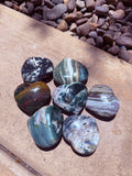 Ocean Jasper Hearts From Madagascar Moonlight Reiki Blessed by Queen