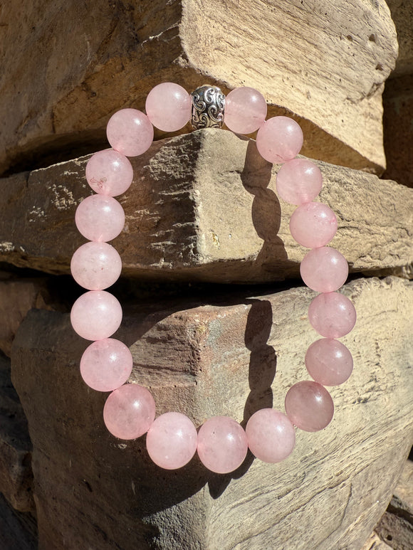 Rose Quartz Crystal Bracelet Charged Under the 4/4 Portal