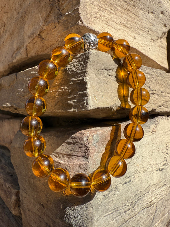 Amber Crystal Bracelet Charged Under the 4/4 Portal