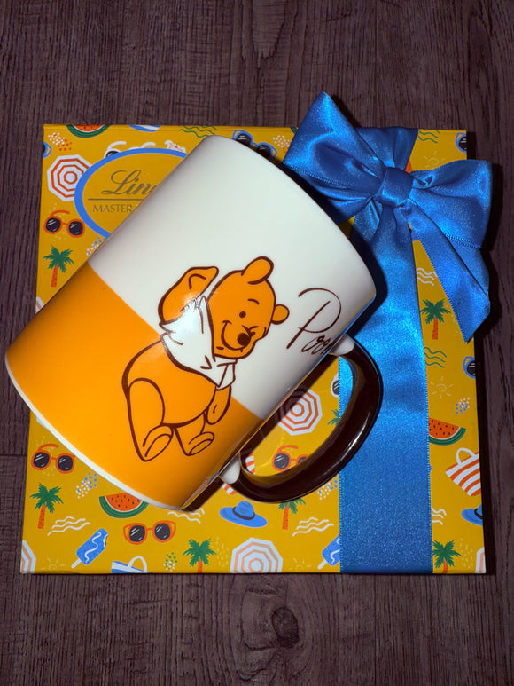 Lindt Chocolate Candy Box & Winnie The Pooh Mug Bundle