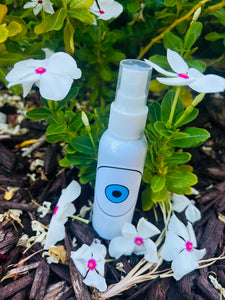 White Evil Eye Mist infused with Therapeutic Essential Oils & Reiki blessed by Queen