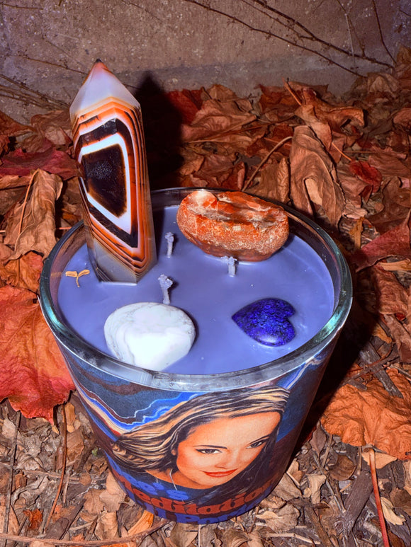 Queen’s Meditation Custom Candle To Be Used On Live Nightly Reiki Blessed by Queen Under the 11:11 Portal
